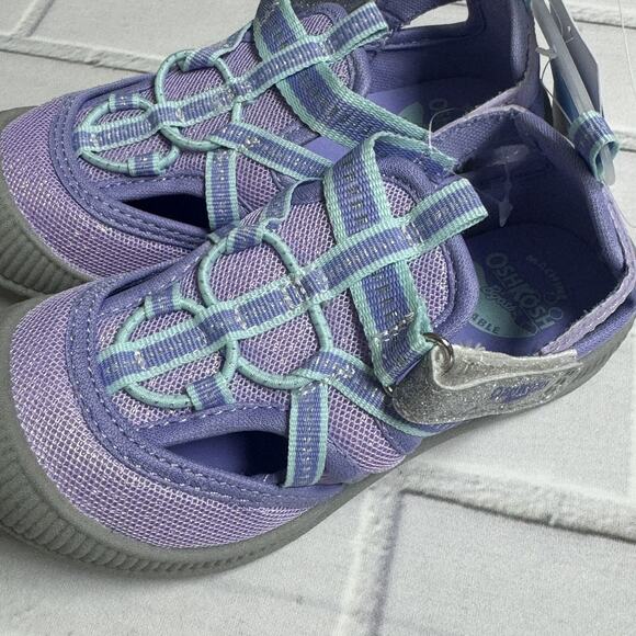 OshKosh Everplay Flexible Outsole Bump Toe Sandal Purple Lilac Toddler Size 10 - Picture 2 of 8